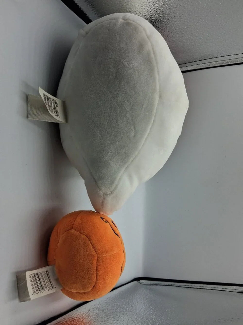 Halloween BOO! Squishmallow Ghost w/Black & Orange Witch Hat 10